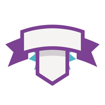 Purple Decorative Ribbon Label