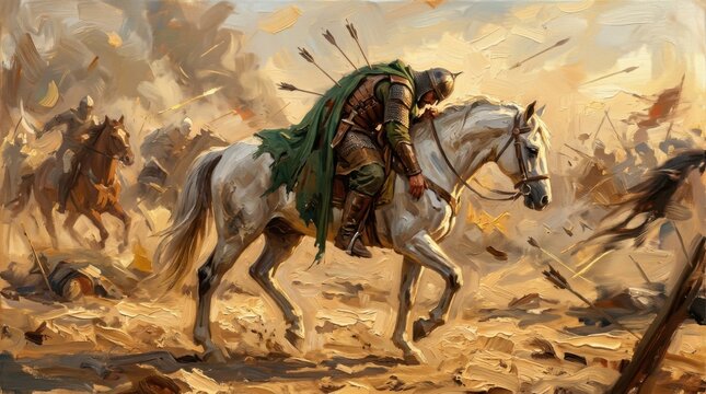 Historic Battle Painting