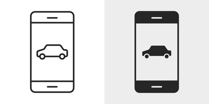 Taxi App Icon represents ride booking, transportation, and mobile taxi services.