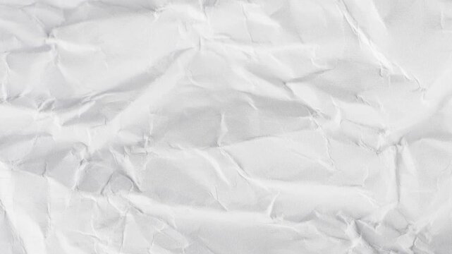 White paper texture background doodle animation, Loopable white paper background texture, Seamless white paper, crinkled white Paper texture stop motion, crumpled paper texture 