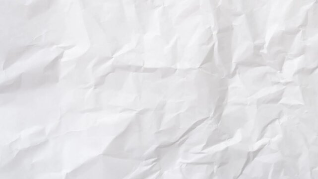 White paper texture background doodle animation, Loopable white paper background texture, Seamless white paper, crinkled white Paper texture stop motion, crumpled paper texture 