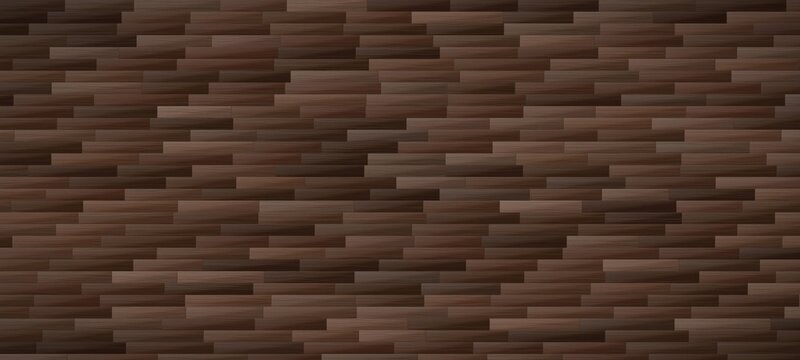 Dark brown wood parquet floor seamless texture, rich detailed grain pattern for interior design backgrounds.