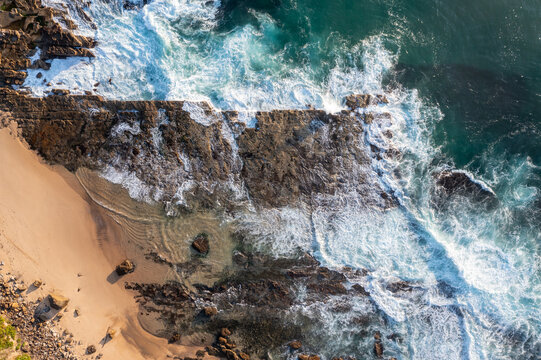 Top down rock platform Red Head - Newcastle NSW Australia