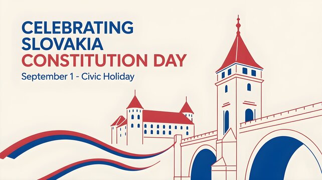 Celebrating slovakia constitution day civic holiday on september 1st