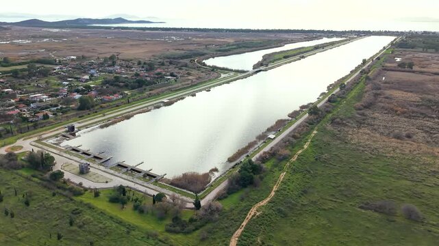 Schinias Olympic Rowing Centre in Greece &ndash; Aerial View