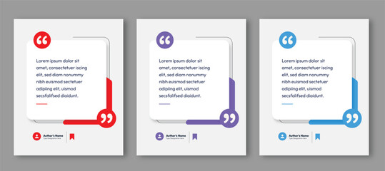 Fototapeta premium Minimal Client Testimonial Social Media Template with Clean Quote Card Layout, Editable Customer Review Design, Professional Feedback Post