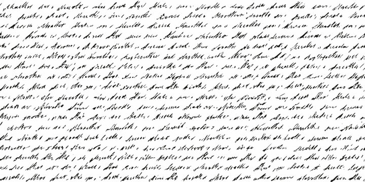 handwritten text page with flowing cursive script handwriting calligraphy penmanship document writing ink lines black white background textured legible historical