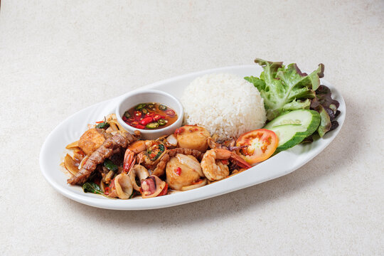 Thai Basil Seafood Stir-Fry (Pad Krapow)