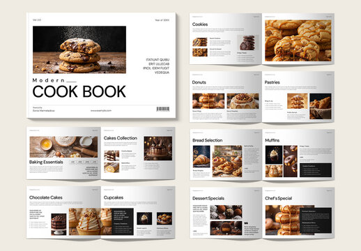 Modern Cookbook Template