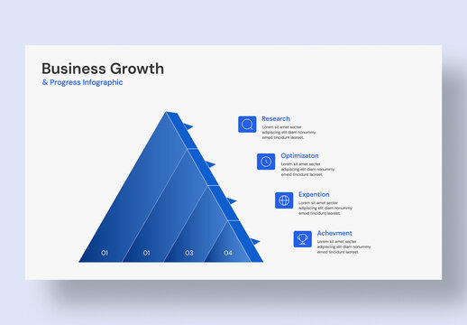 Modern Business Growth Infographic Template with Data Visualization Elements