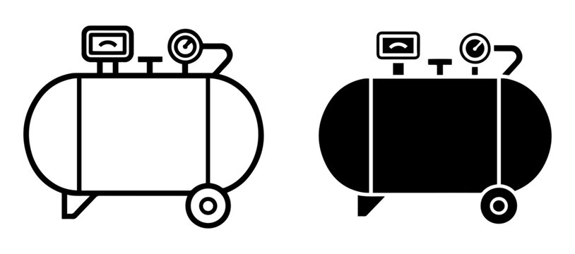 air compressor icon collection