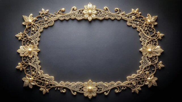 Golden Lace Glow Frame Loop