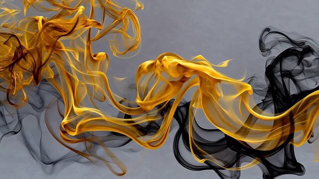 Abstract smoke patterns in motion