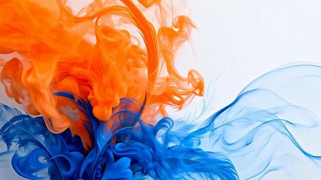Colorful feather patterns on white background