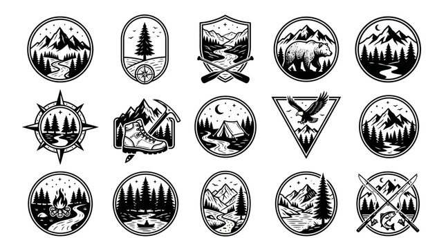 Outdoor Adventure Logo Designs.