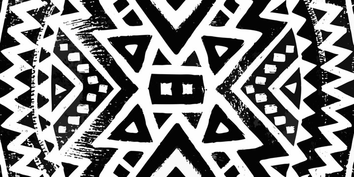 abstract black and white geometric pattern triangle