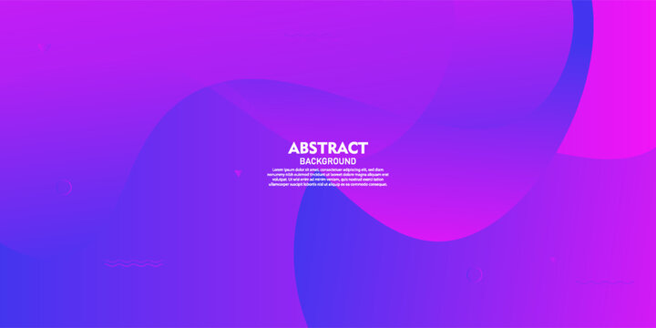 Modern purple geometric business banner design. Creative banner design with wave shapes for templates. Simple horizontal banner. Vector EPS10