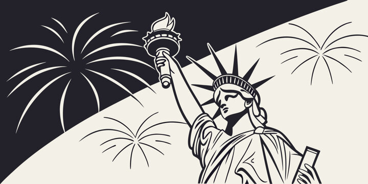 Black silhouette of fireworks exploding behind a person's head burst explosion night sky