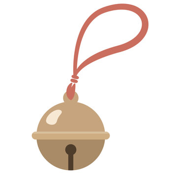 Illustration of a Japanese bell (suzu) with a string