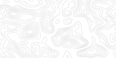 Topographic map background geographic line map with elevation assignments. Modern design with White background with topographic wavy pattern design.paper texture Imitation of a geographical map shades © Sajjad