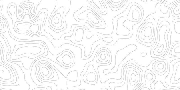 Topographic map background geographic line map with elevation assignments. Modern design with White background with topographic wavy pattern design.paper texture Imitation of a geographical map shades