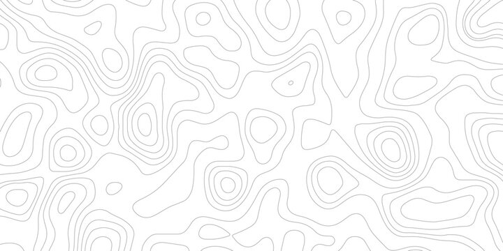 Topographic map background geographic line map with elevation assignments. Modern design with White background with topographic wavy pattern design.paper texture Imitation of a geographical map shades