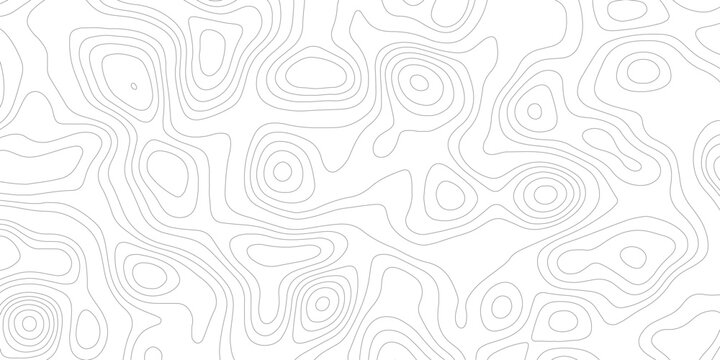Topographic map background geographic line map with elevation assignments. Modern design with White background with topographic wavy pattern design.paper texture Imitation of a geographical map shades