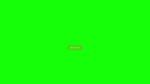 Three identical red save pin buttons arranged horizontally on green background