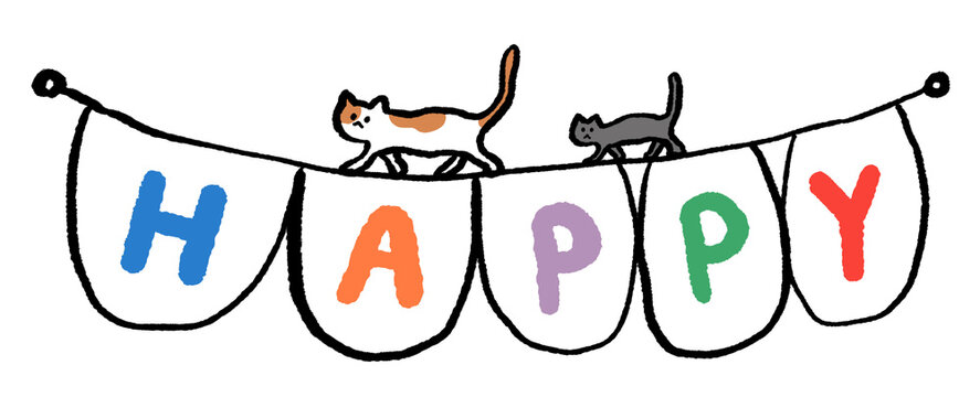 Cat Decoration Illustration
