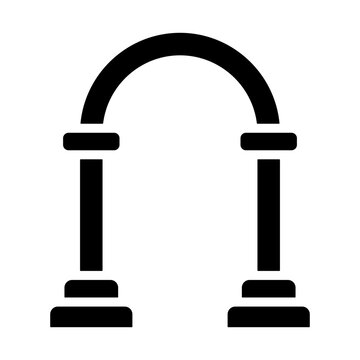 Arch Icon - Solid Black