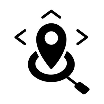 Site Analysis Icon - Solid Black