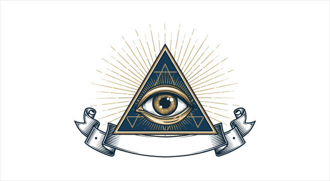 The All Seeing Eye Pyramid Symbol of Mystery and Enlightenment.