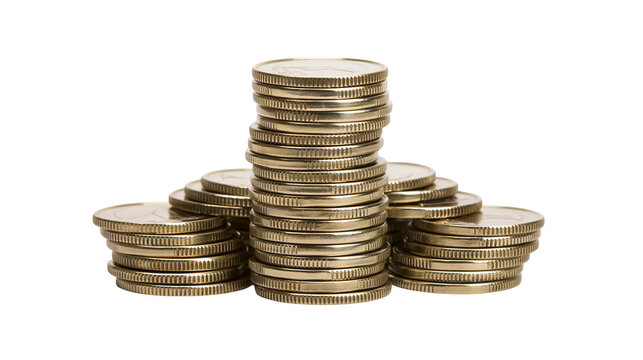 Stacks of gold coins