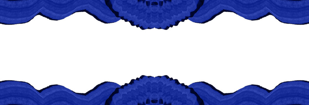 Blue transparent png border design