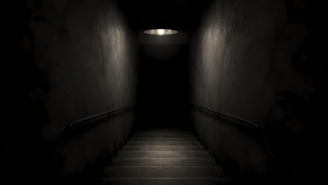 Staircase Descending Into Darkness