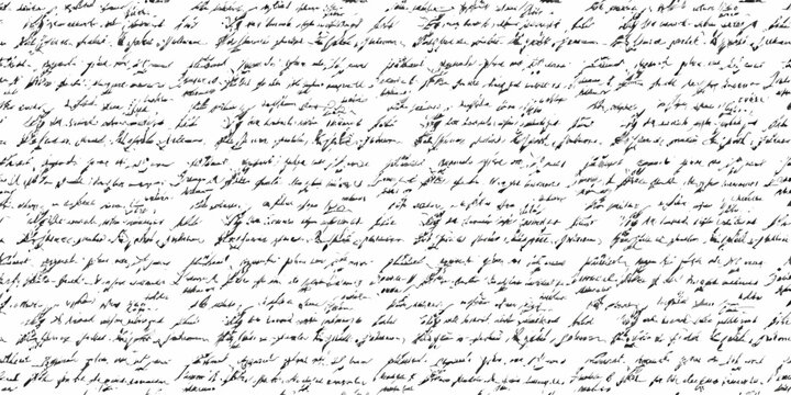 handwritten text on white background seamless pattern writing script calligraphy penmanship ink lines words document page content