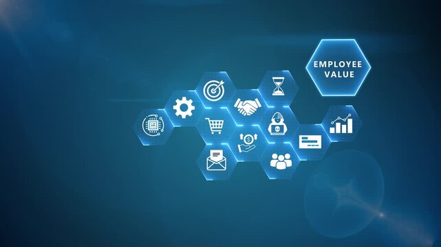 Employee value platform featuring digital workforce engagement, connected supply chain operations, business optimization and intelligent enterprise management