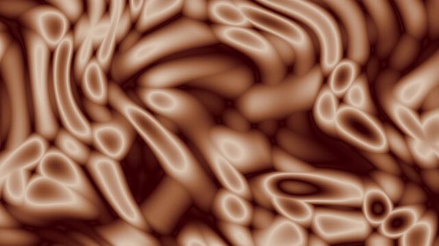 Abstract Background With Warm Tan And Dark Earthy Liquid Distortion Loop Seamless