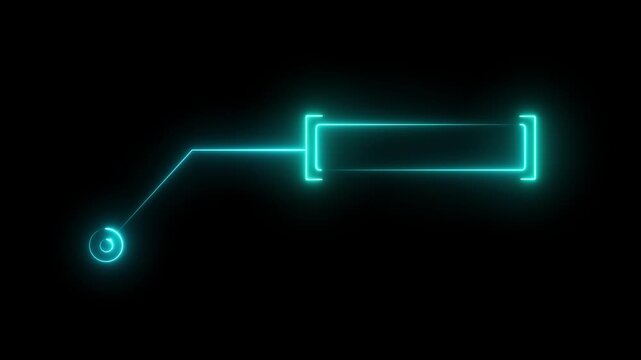 Animated callout lines for text and data. HUD element on HUD, UI, dashboard, grid, technology background, overlay 4k video.