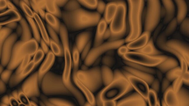 Abstract Background With Warm Tan And Dark Umber Organic Marble Swirl Distortion Loop