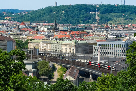 Aerial view of Prague, Czech Republic