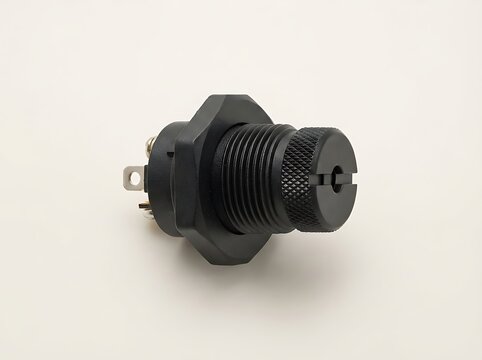 Black Plastic Rotary Encoder Knob - Dial Potentiometer Control Cap