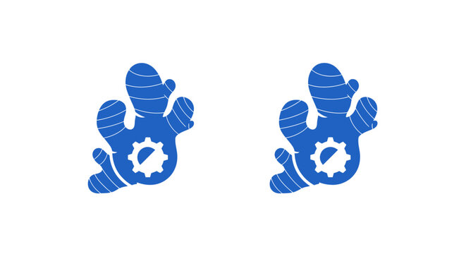 Blue Cartoon Lizard Pair with Spiked Backs.