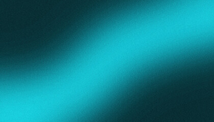 Fototapeta premium Abstract digital background featuring a smooth vibrant cyan gradient transition with fine grainy texture throughout the surface creating a modern minimalist aesthetic for various creative projects