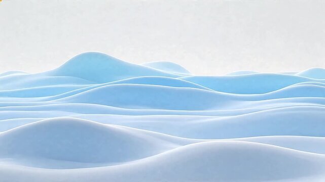 Abstract blue and white wavy forms