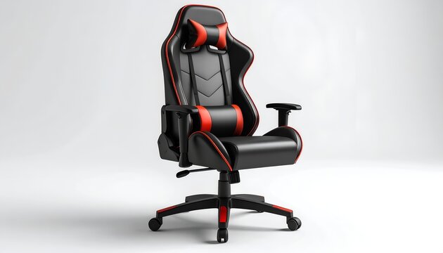 Ergonomic gaming chair with adjustable features and bold design