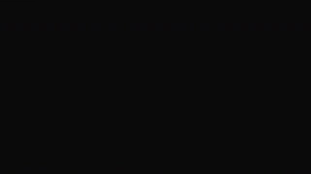 Glitchy red warning triangle animation on dark background