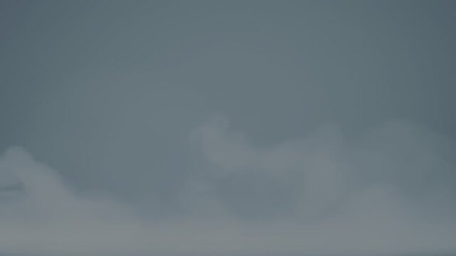 Soft white fog clouds on gradient blue background.
