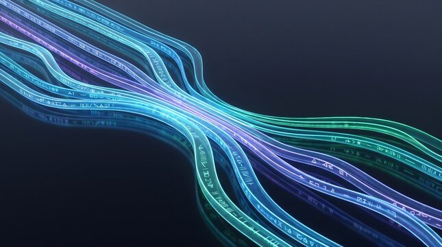 DNA sequencing data visualization abstract