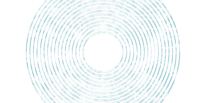 different blue concentric circles icon vector illustration isolated on transparent background. radar signal or vibration elements. sonar or sound wave ring collection. sound wave rings collections.